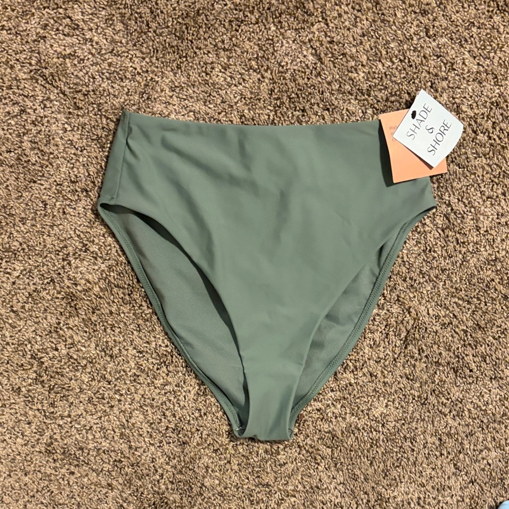 Shade & Shore Women's Olive Bikini Bottom